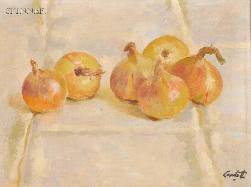 Appraisal: Edward Barnard Lintott American - Onions Signed Lintott l r