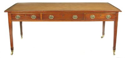 Appraisal: An early th century Irish mahogany partner's writing table the