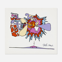 Appraisal: Peter Max COSMIC HEAD mixed media on paper h w