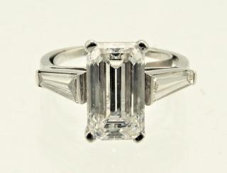 Appraisal: Lady's Platinum CT Diamond Engagement Ring UNITED STATES TH CENTURY