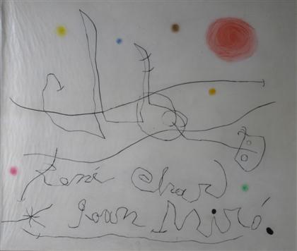 Appraisal: JOAN MIRO spanish - LE FLUX DE L'AIMANT - COVER