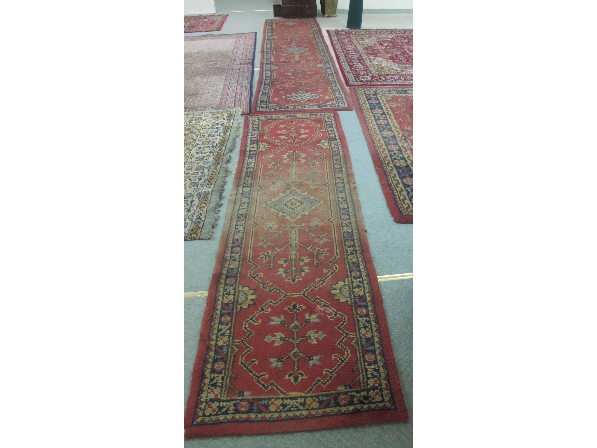 Appraisal: Two similar Persian floor runners x cm and x cm