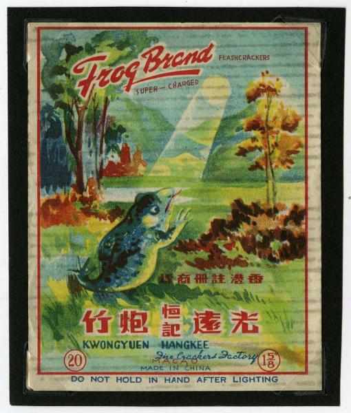 Appraisal: Frog Brand -Pack Firecracker Label Class Manufactured by Kwongyuen Hangkee