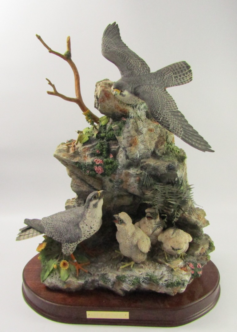 Appraisal: A Border Fine Arts sculpture 'Call of the Falcon' limited