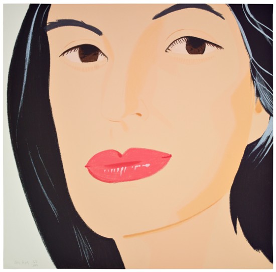 Appraisal: ALEX KATZ Portrait of Ada Color lithograph on cream wove