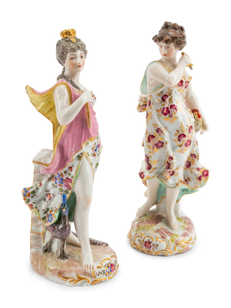 Appraisal: A Pair of Continental Porcelain Figures A Pair of Continental