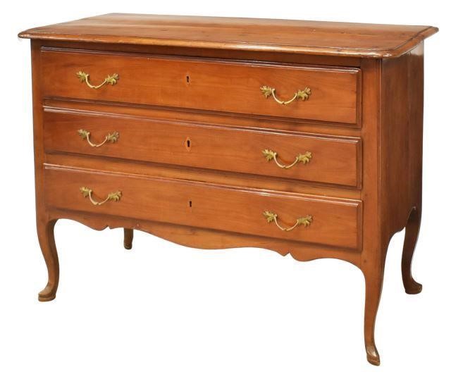 Appraisal: Italian commode early th c fitted with three drawers rising