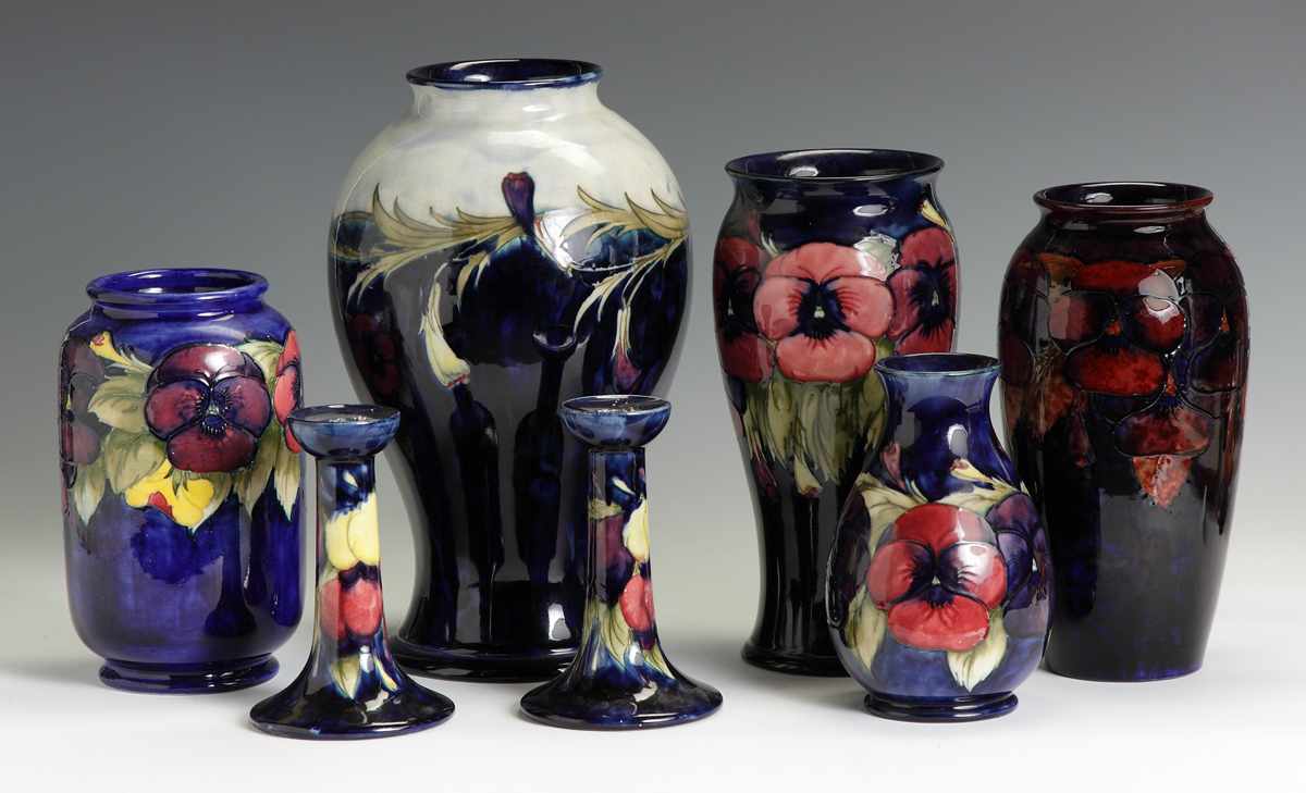 Appraisal: Moorcroft Pansy VaseCondition Some crazing otherwise excellent Dimensions Ht ''E