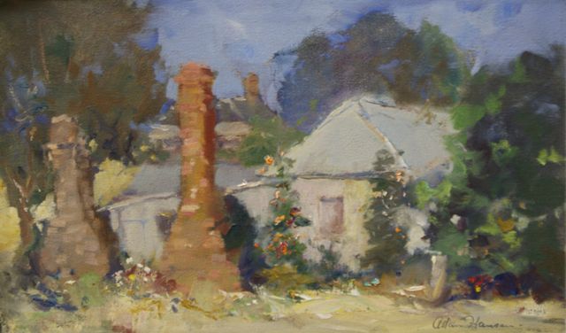 Appraisal: Allan Hansen - Chimney Cottage Grenfell New South Wales oil