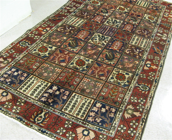 Appraisal: PERSIAN BAKHTIARI GARDEN CARPET Bakhtiar tribal region southwestern Iran colorful