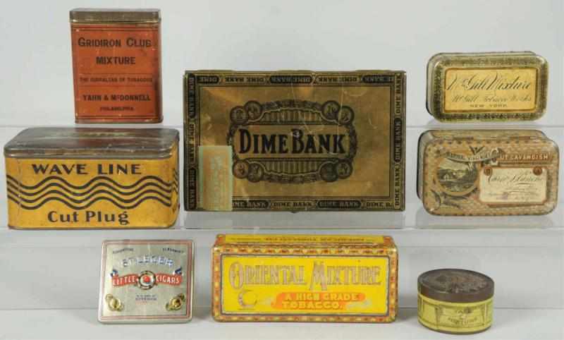 Appraisal: Lot of Vintage Tobacco Tins Medium overall wear scratches and