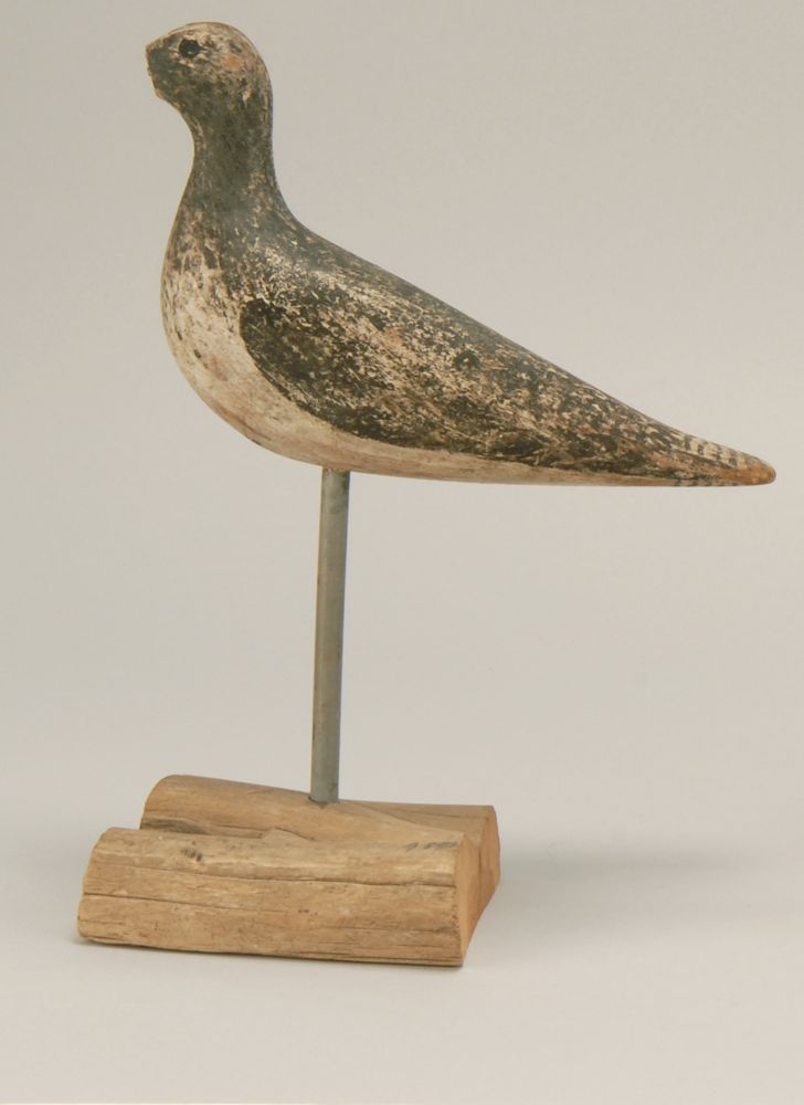 Appraisal: YELLOWLEGS DECOY New England Circa Believed to be carved by