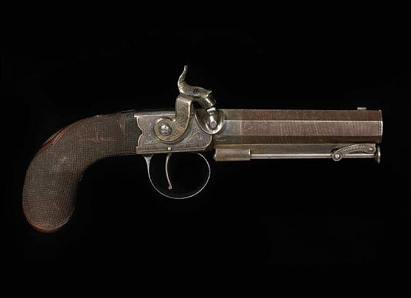 Appraisal: An English percussion belt pistol by John Witton of London