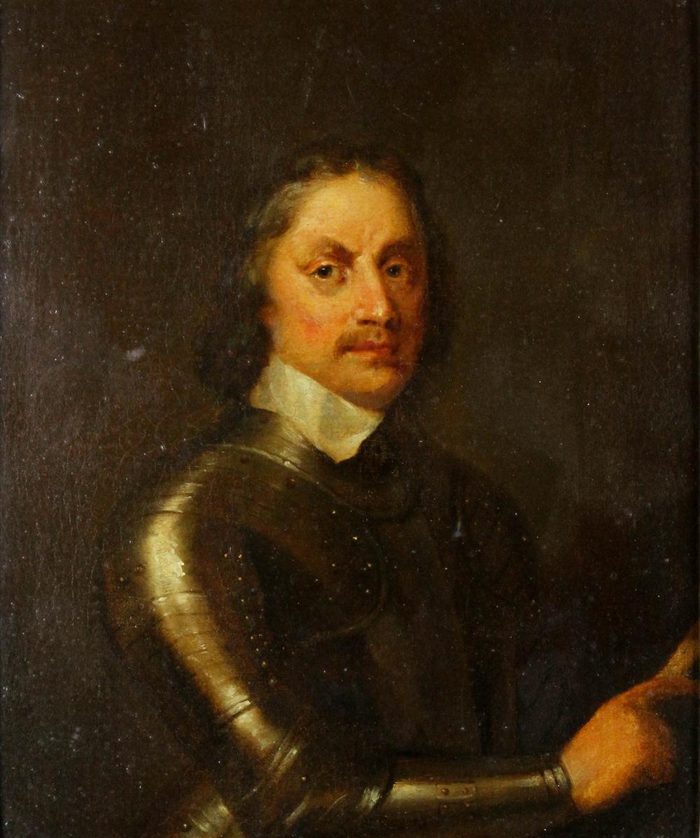 Appraisal: AFTER ROBERT WALKER TH TH CENTURY OLIVER CROMWELL Oil on