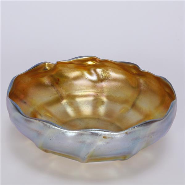 Appraisal: Louis Comfort Tiffany LCT Favrile Glass Bowl Signed L C