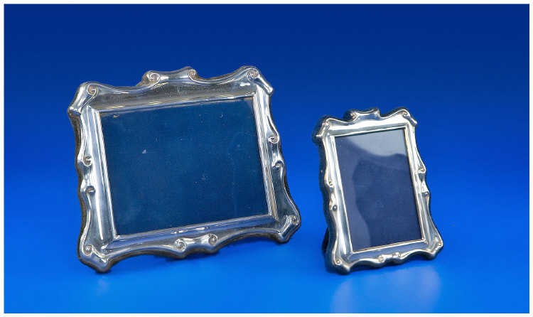 Appraisal: Two Silver Picture Frames Velvet Backed Fully Hallmarked For Sheffield