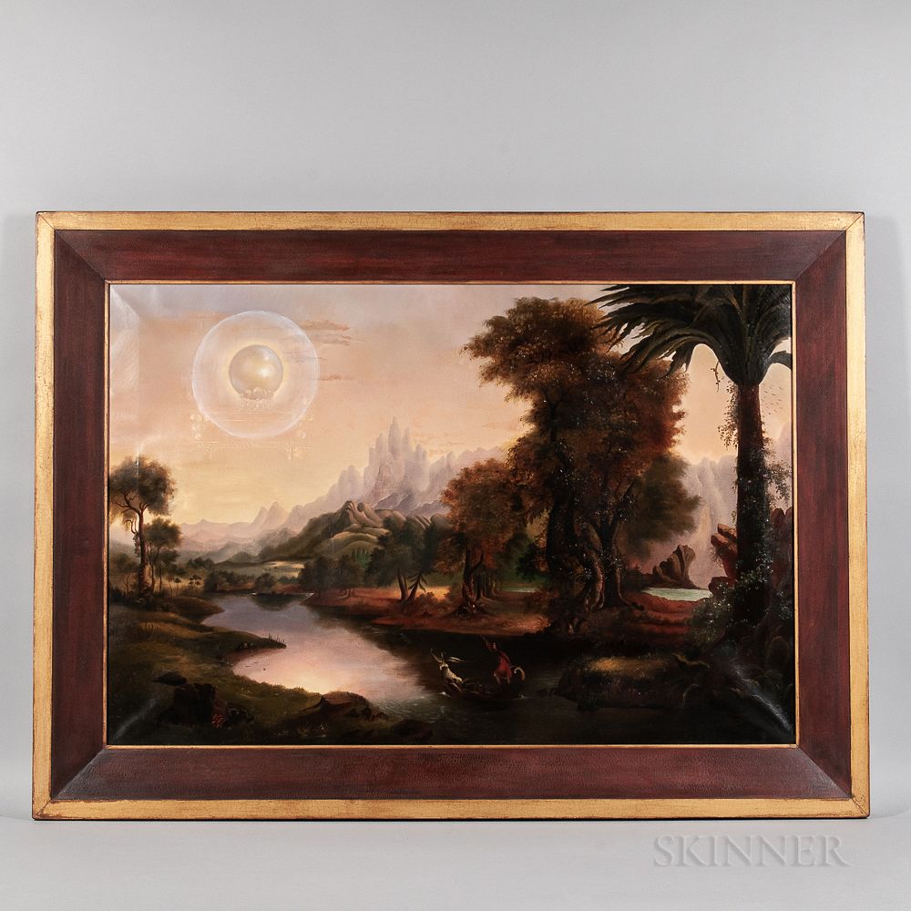 Appraisal: Manner of Erastus Salisbury Field Massachusetts - Fantastic Allegorical Landscape