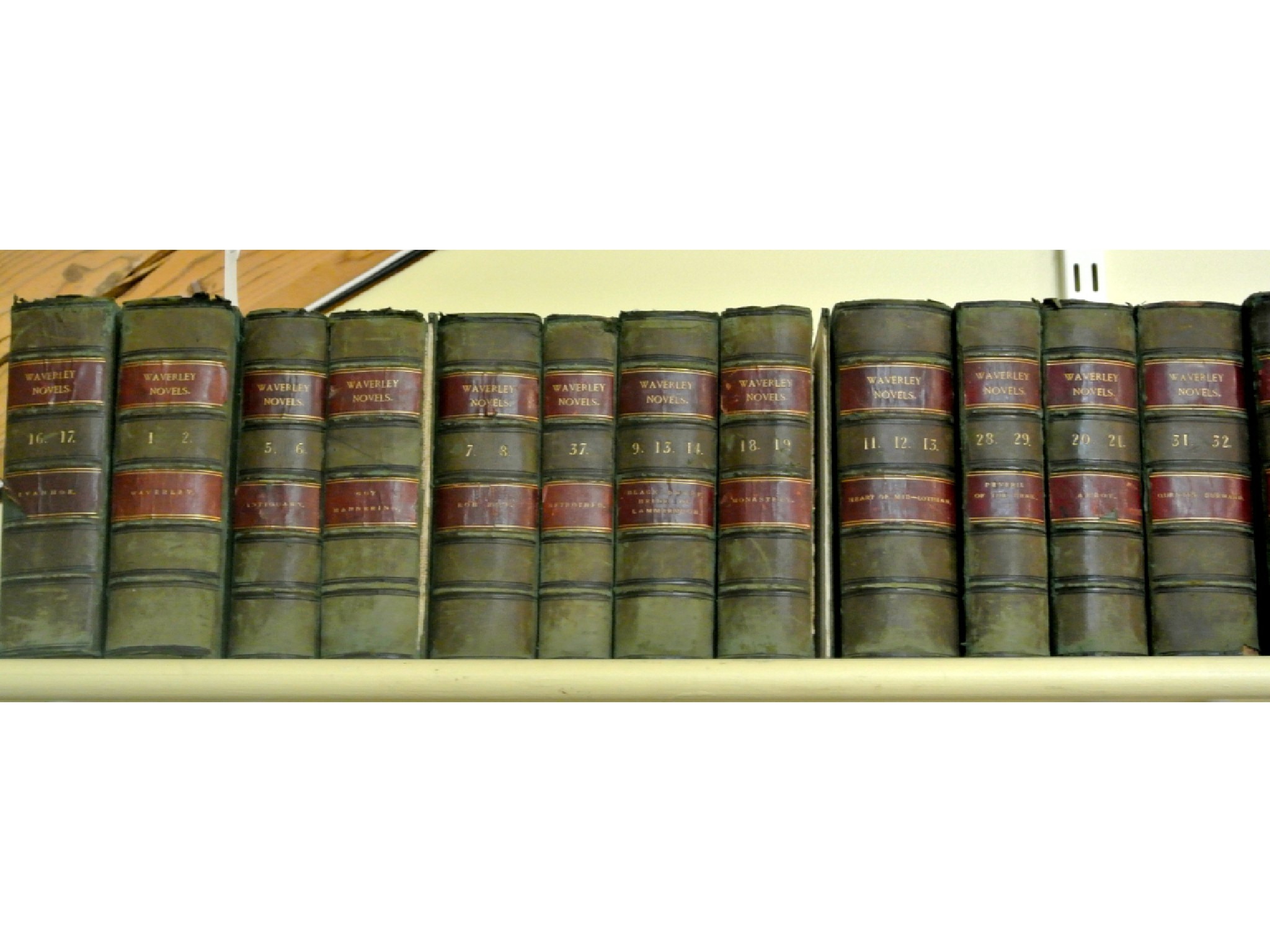 Appraisal: Twenty four volumes of The Waverley Novels published by Fisher