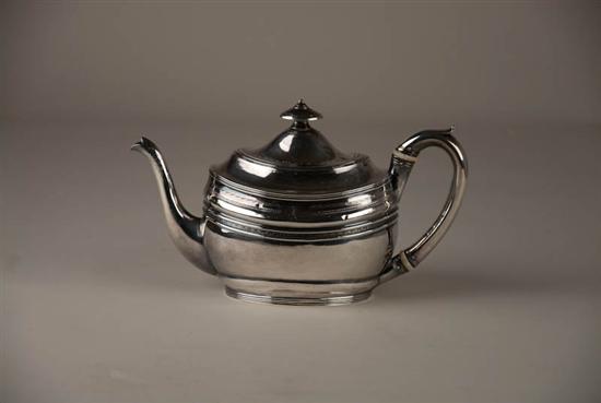 Appraisal: A George III Sterling Silver Teapot by Peter William Bateman