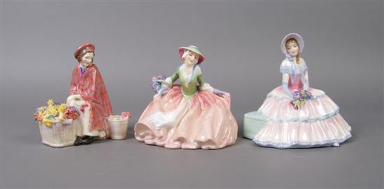 Appraisal: A Group of Royal Doulton Porcelain Figures Height of tallest