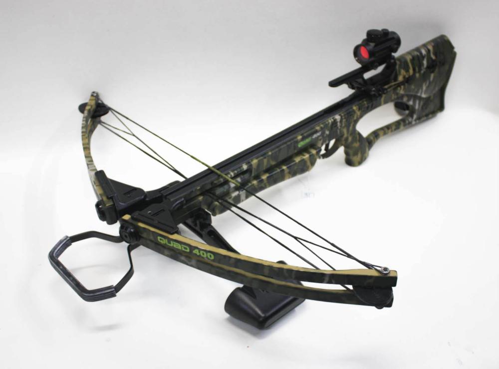 Appraisal: BARNETT COMPOUND CROSSBOW model Quad having a Barnett holographic sight