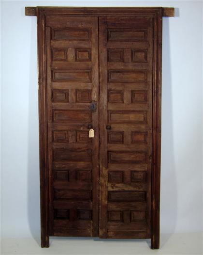 Appraisal: Pair of Spanish provincial oak doors th century