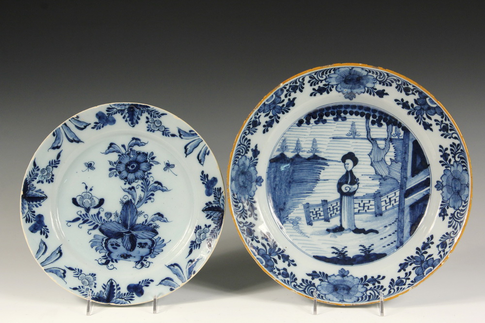 Appraisal: EARLY DELFT PLATTERS - th to th c Round Platters