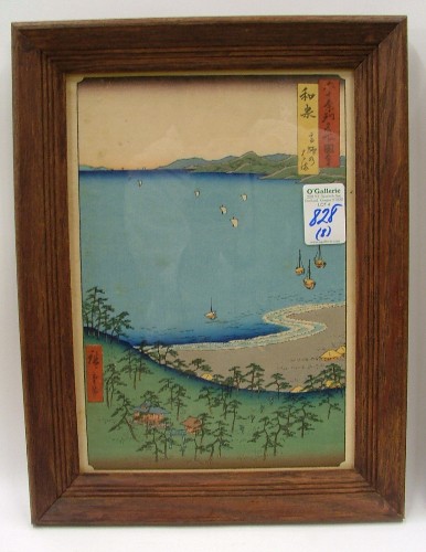 Appraisal: EIGHT JAPANESE COLOR WOODCUTS c 's after the originals by