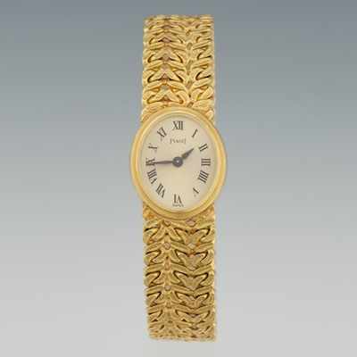 Appraisal: A Ladies' Piaget k Gold Watch k yellow gold oval