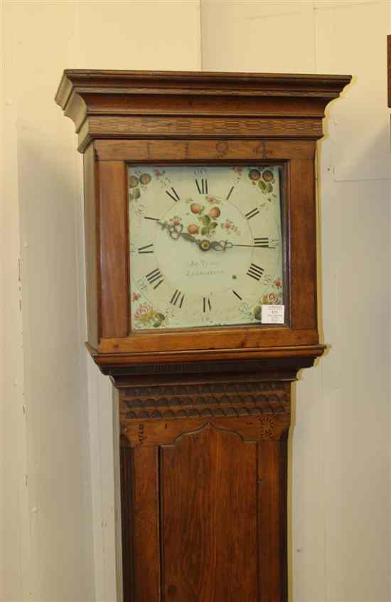 Appraisal: A late th century inlaid oak thirty hour longcase clock