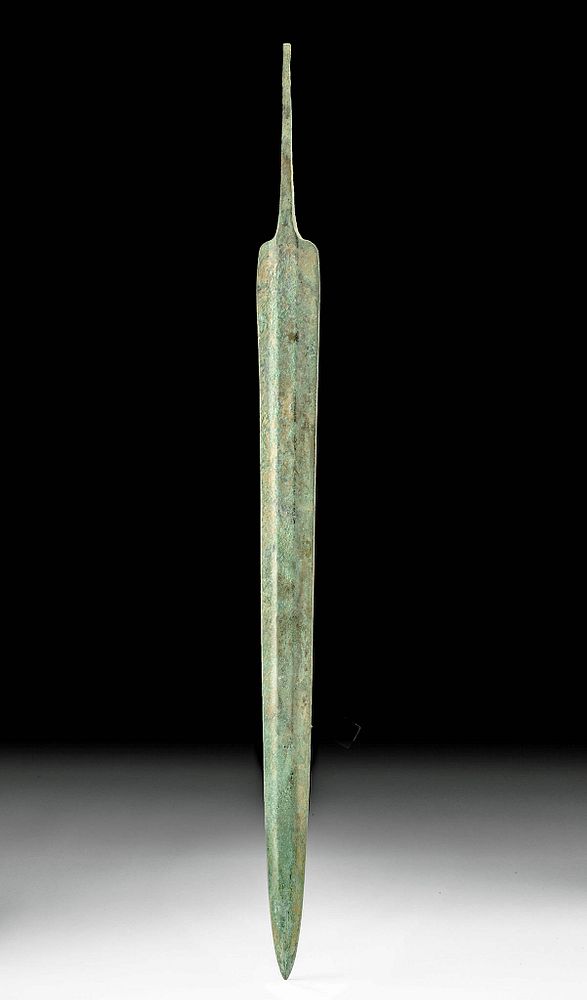 Appraisal: Fine Luristan Bronze Short Sword Blade Ancient Near East northwestern