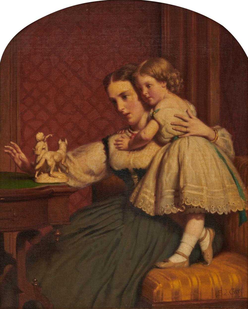 Appraisal: SEYMOUR JOSEPH GUY American - Mother and Daughter oil on