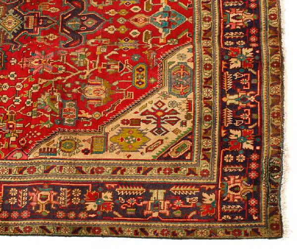 Appraisal: A Tabriz carpet size approximately ft x ft