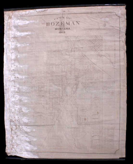 Appraisal: Rare Bozeman Montana City Map Featured in this lot we