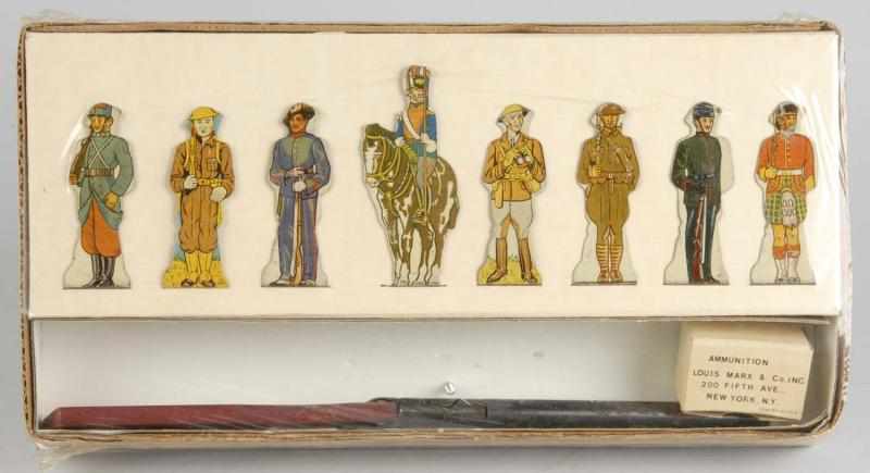 Appraisal: Tin Marx Soldiers of Fortune Set Description American Includes eight