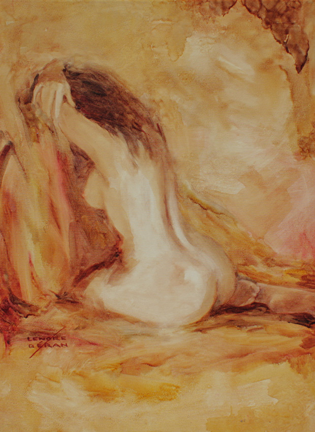 Appraisal: BERAN Lenore American - Female Nude Oil Canvas sight size