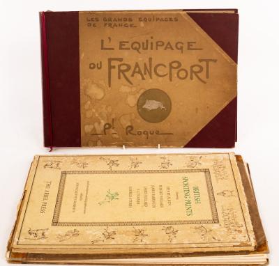 Appraisal: Roque P L'Equipage du Francport Paris containing thirty-four chromolithographic prints