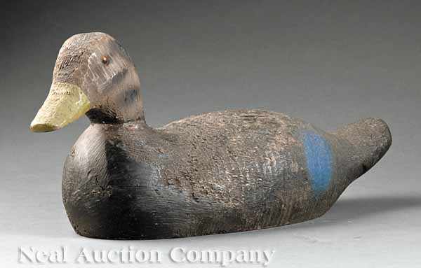 Appraisal: Decoy Black Duck by MS Animal Trap Co Pascagoula MS