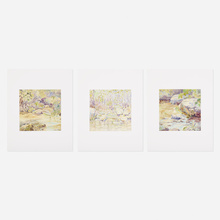 Appraisal: John Pierce Barnes UNTITLED THREE WORKS watercolor on paper h