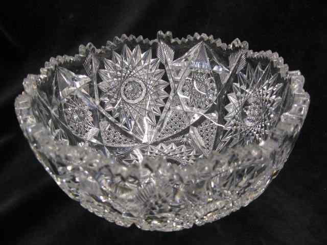 Appraisal: Libbey Cut Glass Bowl brilliant period superb overall pattern with