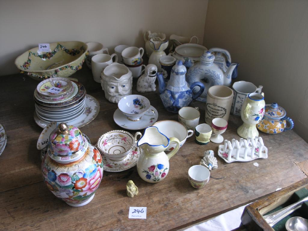 Appraisal: An assortment of household china ornamental and useful various