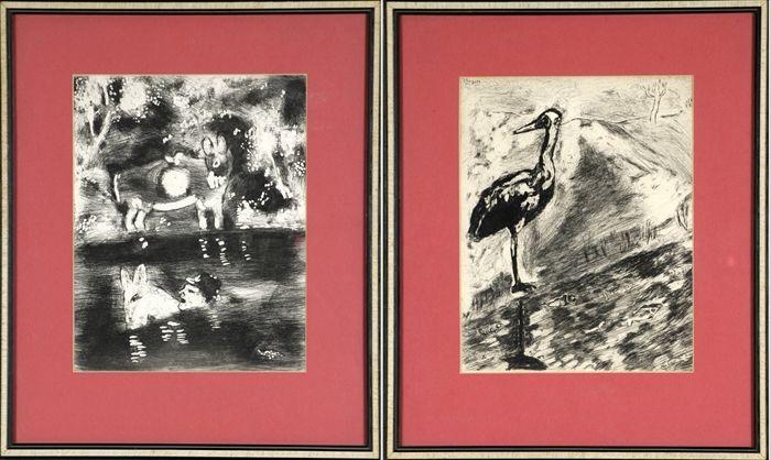 Appraisal: After Marc Chagall Two Prints One signed in plate both