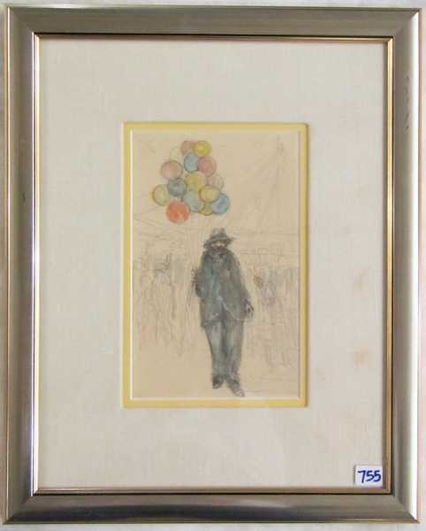 Appraisal: JEFFERSON TESTER WATERCOLOR AND GRAPHITE ON PAPER New York Tennessee