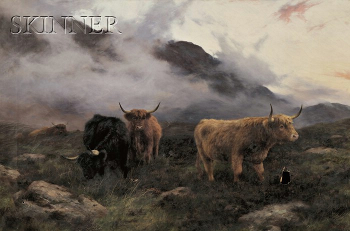 Appraisal: Peter Graham Scottish - Highland Cattle Signed and dated Peter