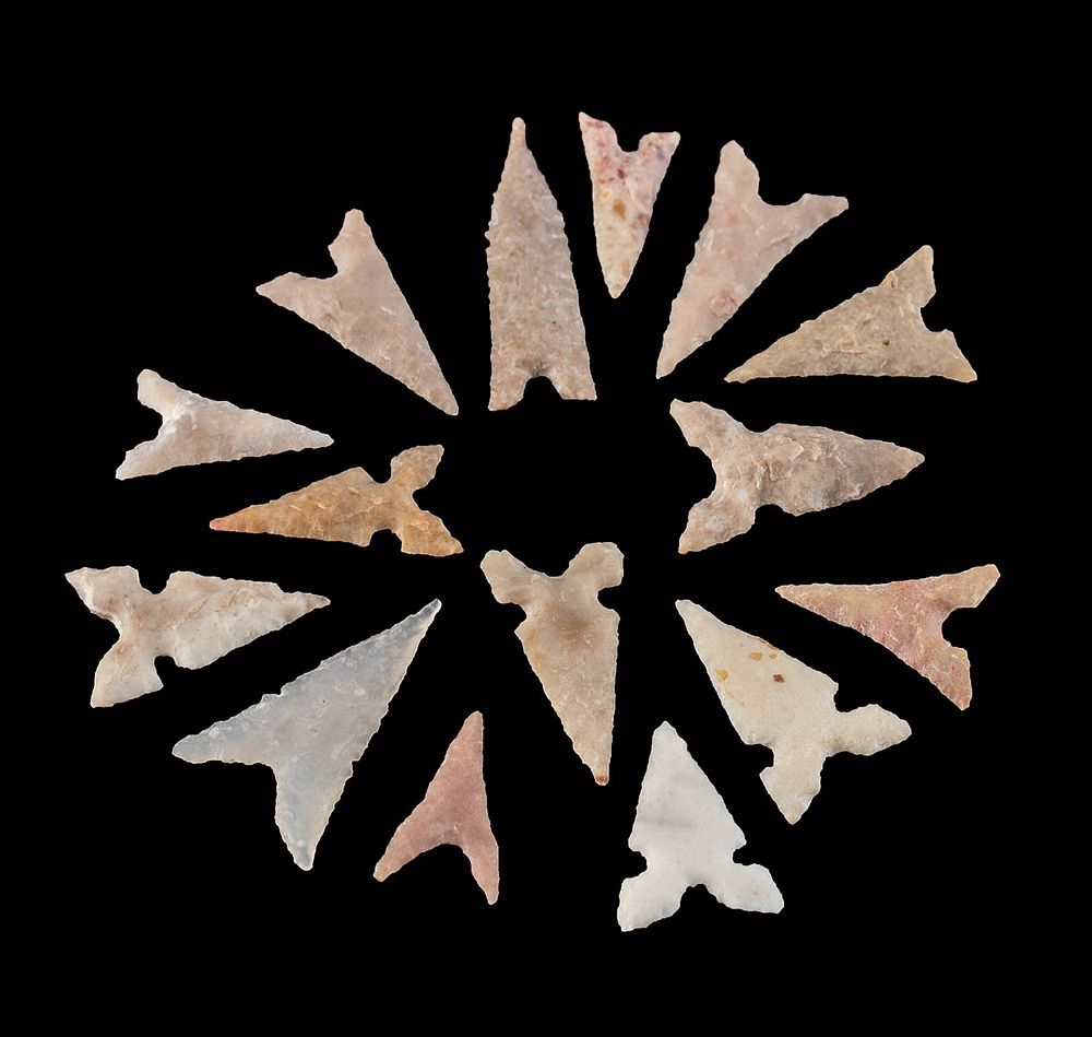 Appraisal: Mississippian Caddo Stone Projectile Points Native American Southern United States