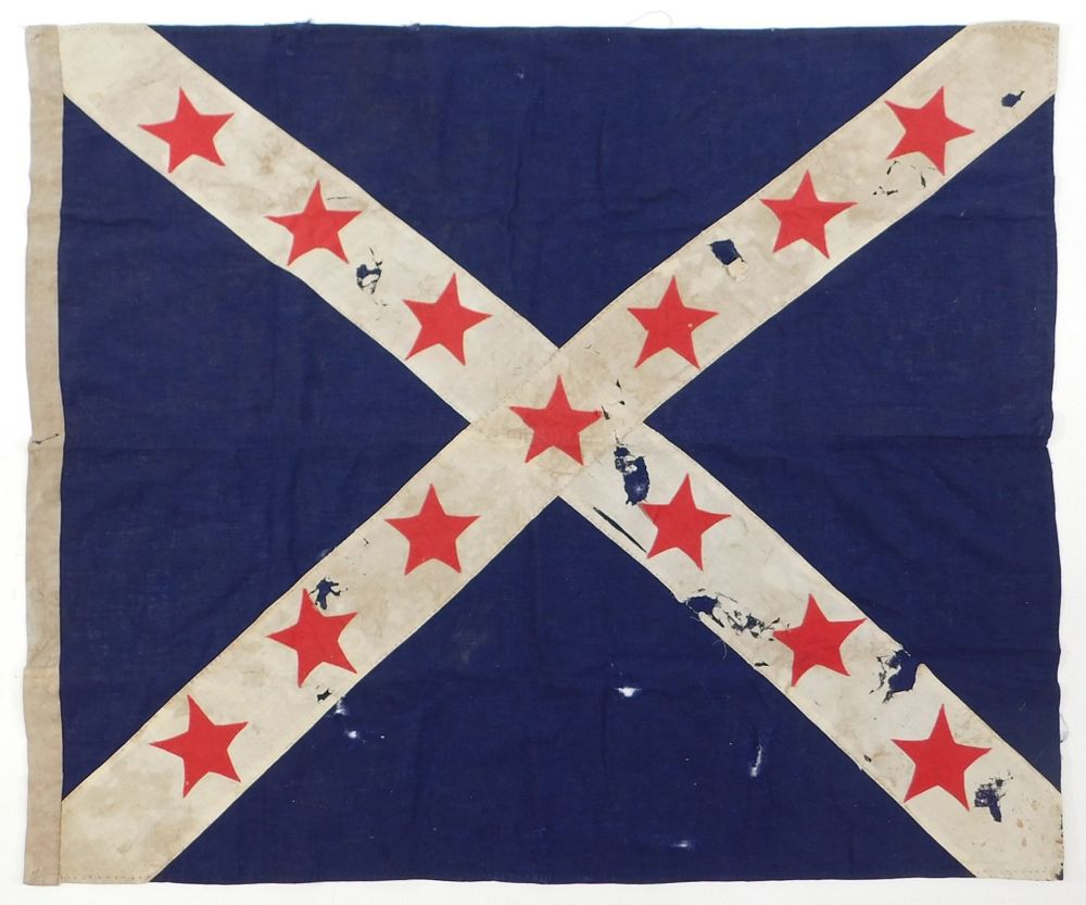 Appraisal: Confederate Reunion Flag United States C early th century Blue