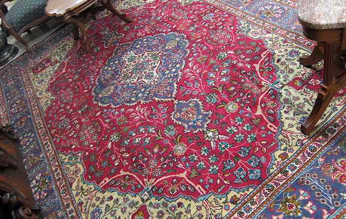 Appraisal: PERSIAN TABRIZ CARPET East Azerbaijan Province northwestern Iran floral and