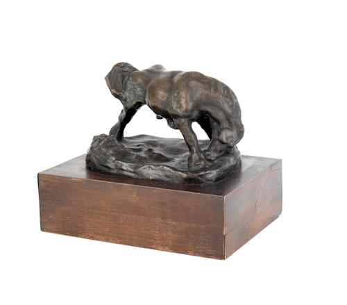 Appraisal: Edmund Blampied British - bronze of a kicking horse x