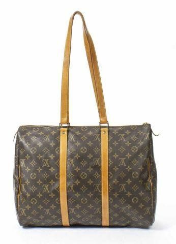 Appraisal: Louis Vuitton Sac Flanerie tote bag in monogram coated canvas