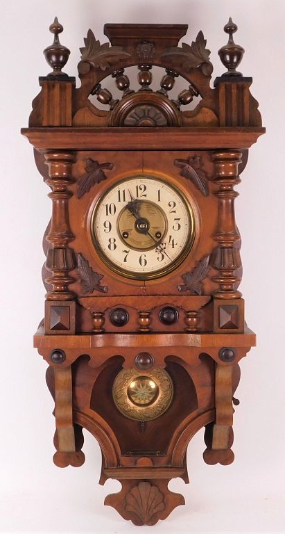 Appraisal: Junghans German Vienna Regulator Wall Clock Germany Early th Century